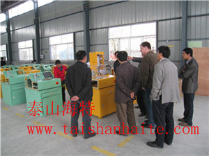 德國(guó)試驗(yàn)臺(tái)客戶(hù)來(lái)公司驗(yàn)收“泰山海特”品牌共軌試驗(yàn)臺(tái)